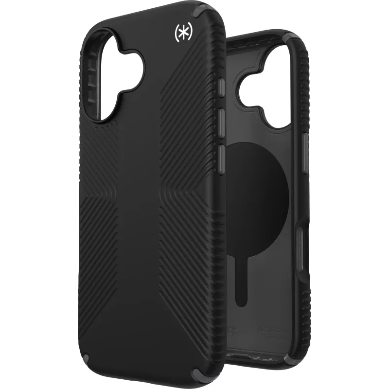 Speck Presidio2 Grip + MS Apple iPhone 17 Juoda - su Microban