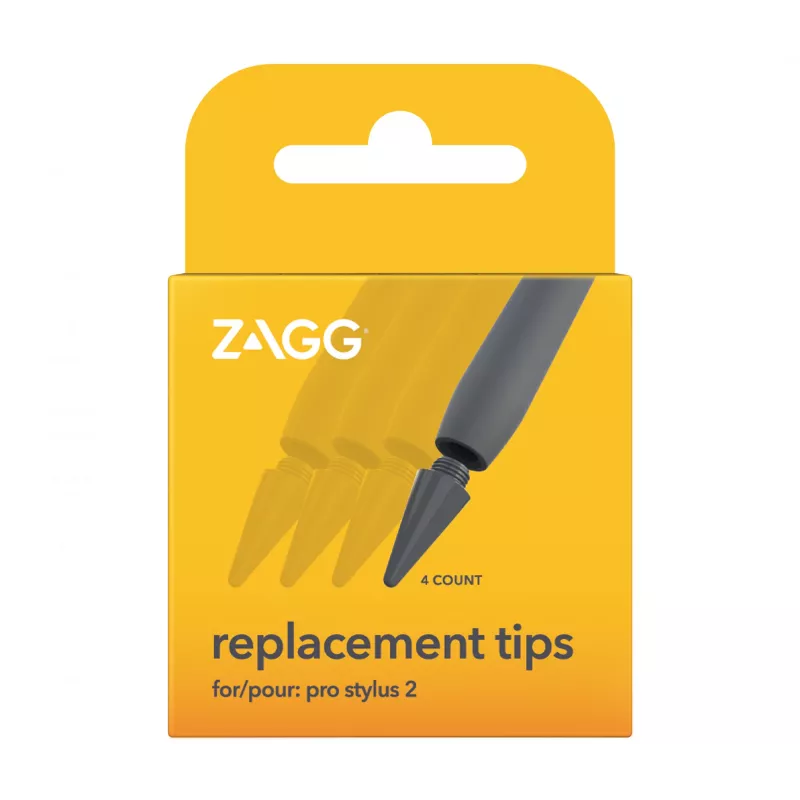 ZAGG Pro Stylus 2 (keičiami antgaliai), antgalis, pilkas, ZAGG Pro Stylus 2