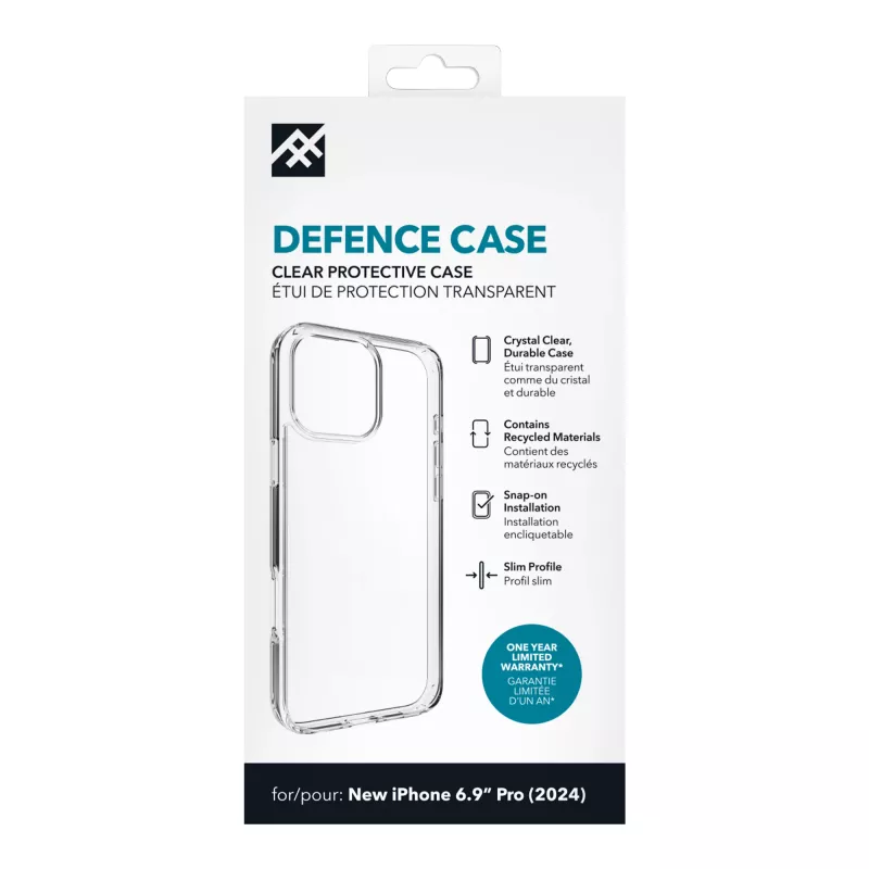 IFROGZ IF Defence dėklas Apple iPhone 16 Pro Max permatomas INTL, Dėklas, Apple, iPhone 16 Pro Max, 17,5 cm (6,9 col.), Permatomas