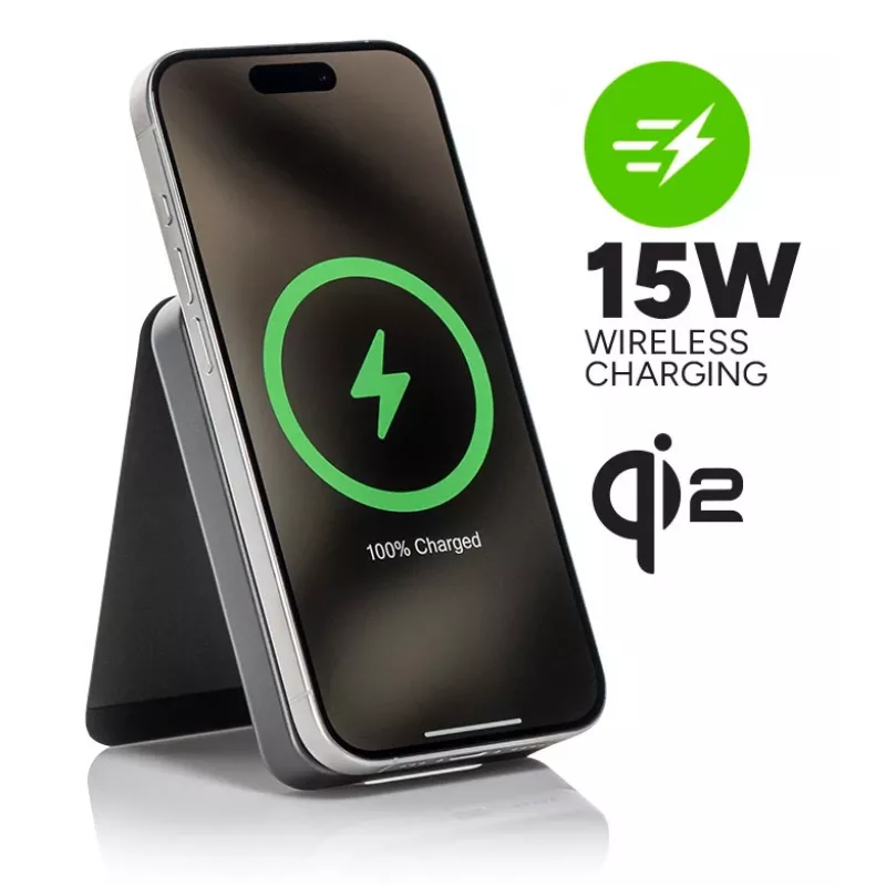 mophie Snap+ Powerstation 10000 mAh belaidis įkrovimas juoda