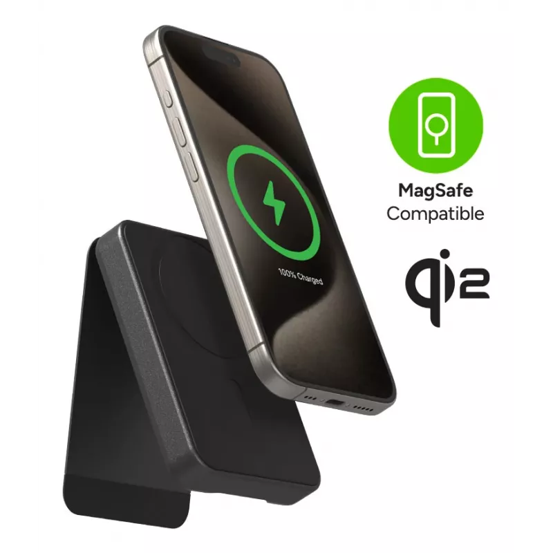 mophie Snap+ Powerstation 10000 mAh belaidis įkrovimas juoda