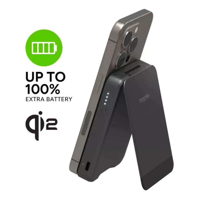 mophie Snap+ Powerstation 10000 mAh belaidis įkrovimas juoda