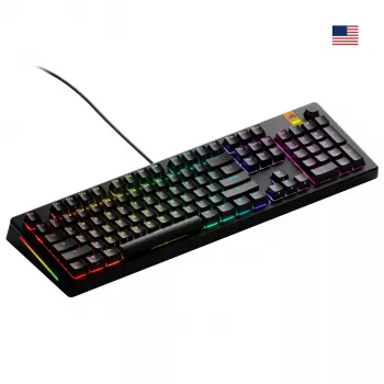 Glorious Gaming GMMK 3 HE 100% Paruošta naudoti laidinė juoda - US, Laidinė, USB, Mechaninė, QWERTY, RGB LED, Juoda