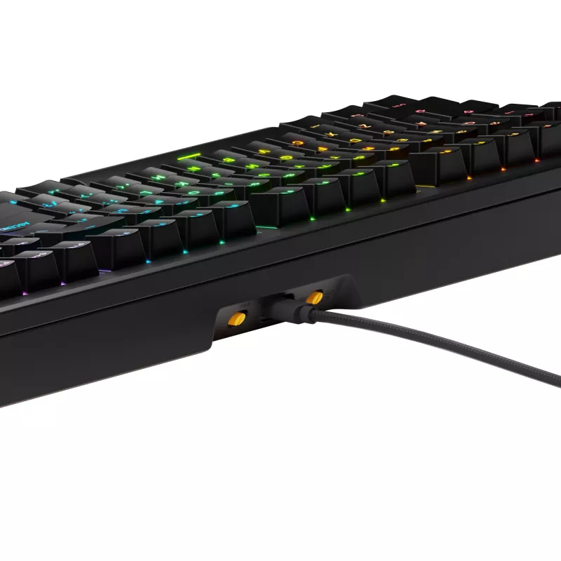 Glorious Gaming GMMK 3 HE 100% Paruošta naudoti laidinė juoda - US, Laidinė, USB, Mechaninė, QWERTY, RGB LED, Juoda