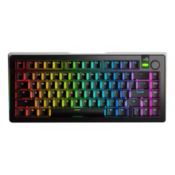 Glorious Gaming GMMK 3 PRO 75% Prebuilt Wireless Juoda - US, Laidinis ir belaidis, USB + RF belaidis + Bluetooth, Mechaninė, QWERTY, RGB LED, Juoda