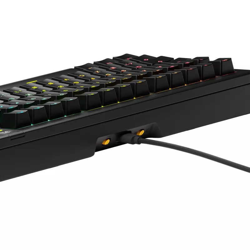 Glorious Gaming GMMK 3 75% surenkama laidinė juoda - FR, Laidinė, USB, Mechaninė, AZERTY, RGB LED, Juoda