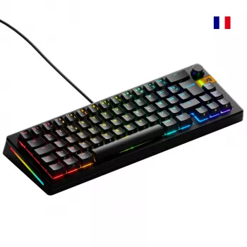 Glorious Gaming GMMK 3 HE 65% Iš anksto surinkta laidinė juoda – FR, laidinė, USB, mechaninė, AZERTY, RGB LED, juoda