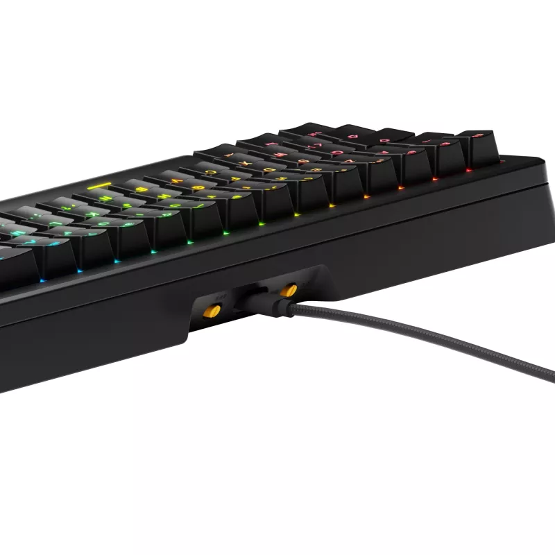 Glorious Gaming GMMK 3 HE 65% Iš anksto surinkta laidinė juoda – FR, laidinė, USB, mechaninė, AZERTY, RGB LED, juoda
