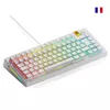 Glorious Gaming GMMK 3 HE 75% Prebuilt Wired White - FR, Laidinis, USB, Mechaninė, AZERTY, RGB LED, Balta
