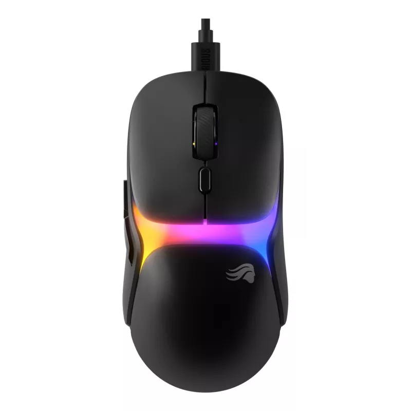 Glorious Gaming Model O3 laidinis žaidimų pelė - itin lengvas 54 g svoris, 130 mln. paspaudimų optiniai jungikliai, 30K DPI BAMF 3.0 jutiklis, 750 IPS sekimas, 50G pagreitis, palaiko visų tipų suėmimą - juoda