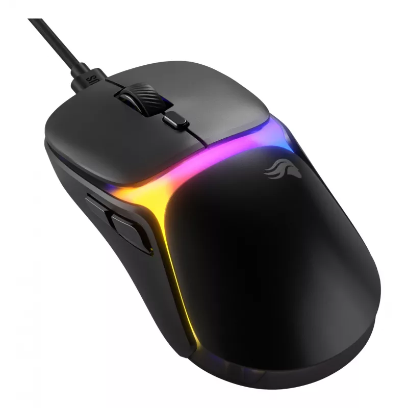 Glorious Gaming Model O3 laidinis žaidimų pelė - itin lengvas 54 g svoris, 130 mln. paspaudimų optiniai jungikliai, 30K DPI BAMF 3.0 jutiklis, 750 IPS sekimas, 50G pagreitis, palaiko visų tipų suėmimą - juoda