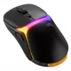 Glorious Gaming Model O3 belaidis žaidimų pelė - InfinitePlay keičiamų baterijų sistema, 8k apklausa, 130 mln. paspaudimų optiniai jungikliai, itin lengva 66g, 30K DPI optinis jutiklis, RGB - juoda