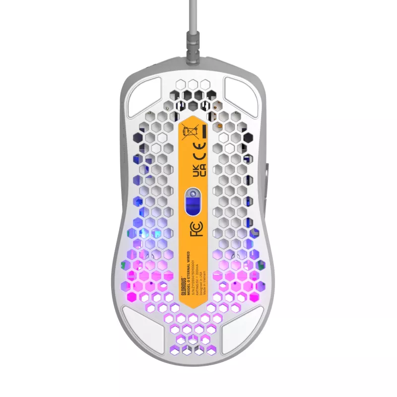 „Glorious Gaming Model O Eternal“ pelė, dešiniarankiams, USB Type-A, optinė, 12000 DPI