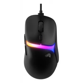 Glorious Gaming Model D3 laidinė žaidimų pelė – itin lengva 57 g, optiniai jungikliai 130 mln. paspaudimų, 30K DPI BAMF 3.0 jutiklis, 750 IPS sekimas, 50G pagreitis, palaiko visus sugriebimo tipus – juoda