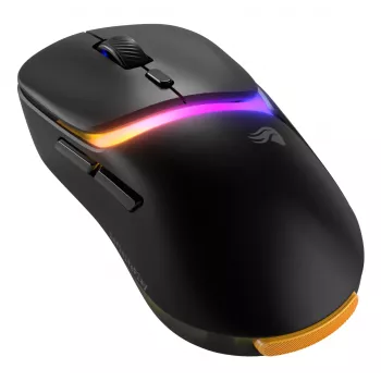 Glorious Gaming Model D3 Wireless pelė, skirta žaidimams – InfinitePlay keičiamų baterijų sistema, 8k apklausa, 130M paspaudimų optiniai jungikliai, itin lengva 69 g, 30K DPI optinis jutiklis, RGB – juoda