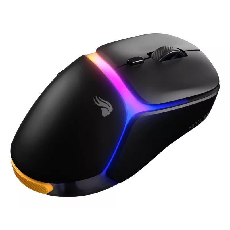 Glorious Gaming Model D3 Wireless pelė, skirta žaidimams – InfinitePlay keičiamų baterijų sistema, 8k apklausa, 130M paspaudimų optiniai jungikliai, itin lengva 69 g, 30K DPI optinis jutiklis, RGB – juoda