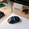 Glorious Gaming Model D3 Wireless pelė, skirta žaidimams – InfinitePlay keičiamų baterijų sistema, 8k apklausa, 130M paspaudimų optiniai jungikliai, itin lengva 69 g, 30K DPI optinis jutiklis, RGB – juoda
