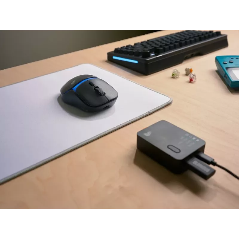 Glorious Gaming Model D3 Wireless pelė, skirta žaidimams – InfinitePlay keičiamų baterijų sistema, 8k apklausa, 130M paspaudimų optiniai jungikliai, itin lengva 69 g, 30K DPI optinis jutiklis, RGB – juoda