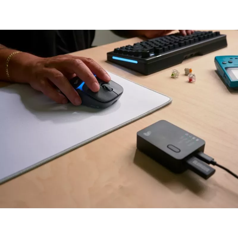Glorious Gaming Model D3 Wireless pelė, skirta žaidimams – InfinitePlay keičiamų baterijų sistema, 8k apklausa, 130M paspaudimų optiniai jungikliai, itin lengva 69 g, 30K DPI optinis jutiklis, RGB – juoda