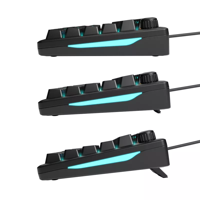 Glorious Gaming GMBK 75% klaviatūra USB QWERTY US English juoda