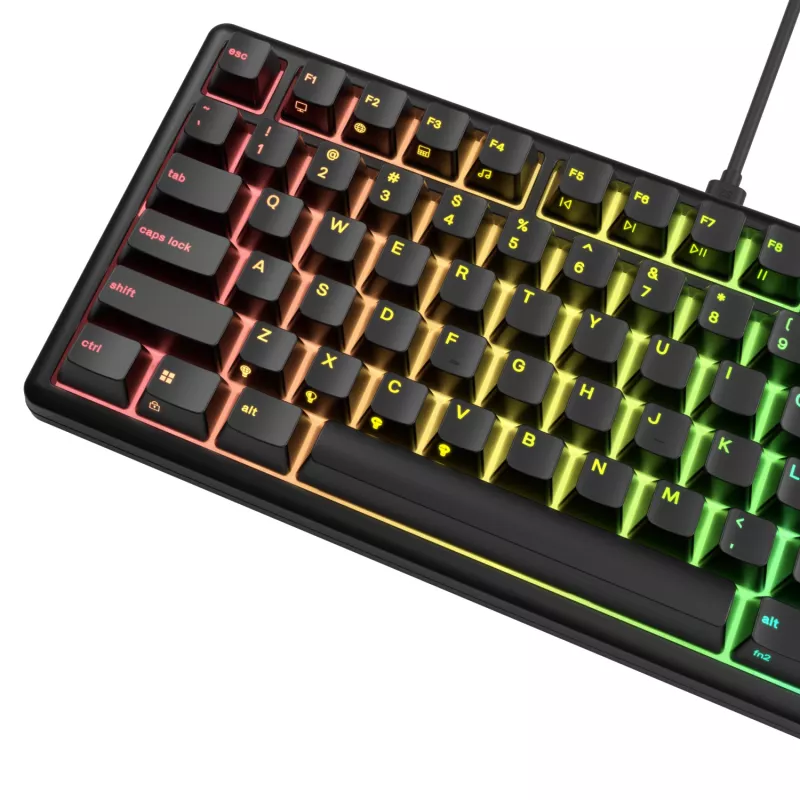 Glorious Gaming GMBK 75% klaviatūra USB QWERTY US English juoda