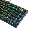 Glorious Gaming GMBK 75% klaviatūra USB QWERTY US English juoda