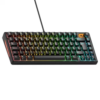 Glorious Gaming GMBK 75% klaviatūra USB AZERTY prancūziška Juoda