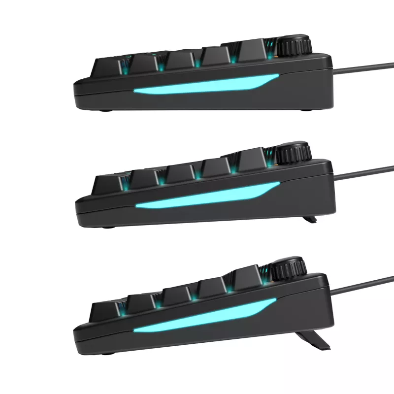 Glorious Gaming GMBK 75% klaviatūra USB AZERTY prancūziška Juoda