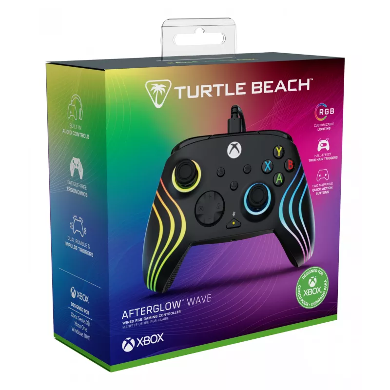 Žaidimų pultas Turtle Beach Afterglow Wave Juoda USB PC Xbox Series