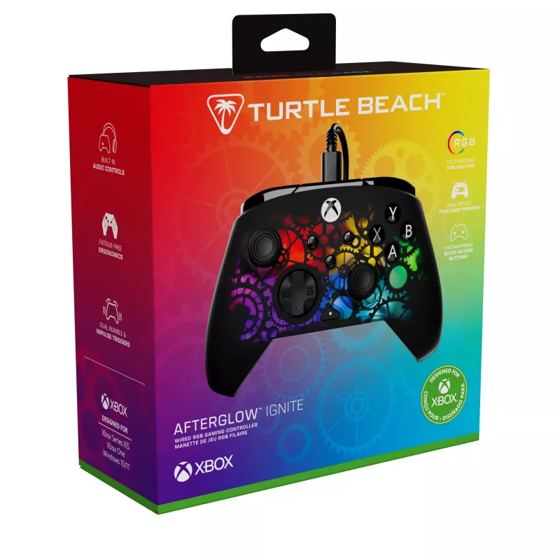 Žaidimų pultelis Turtle Beach Afterglow Ignite Laidinis RGB Valdiklis Individualizuojamas RGB Perprogramuojami Mygtukai
