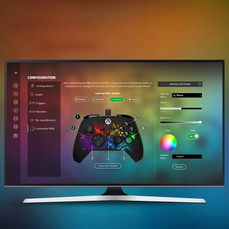 Žaidimų pultelis Turtle Beach Afterglow Ignite Laidinis RGB Valdiklis Individualizuojamas RGB Perprogramuojami Mygtukai