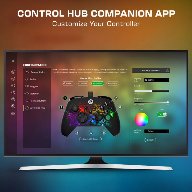 Žaidimų pultelis Turtle Beach Afterglow Ignite Laidinis RGB Valdiklis Individualizuojamas RGB Perprogramuojami Mygtukai