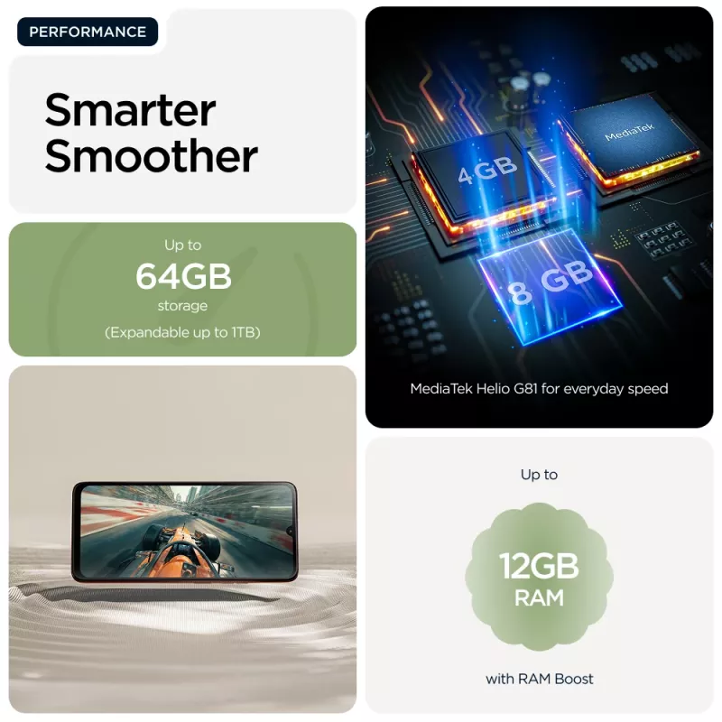 Motorola moto g06 17,5 cm (6,88 col.) Dual SIM Android 15 4G USB Type-C 4 GB 64 GB 5200 mAh Žalia