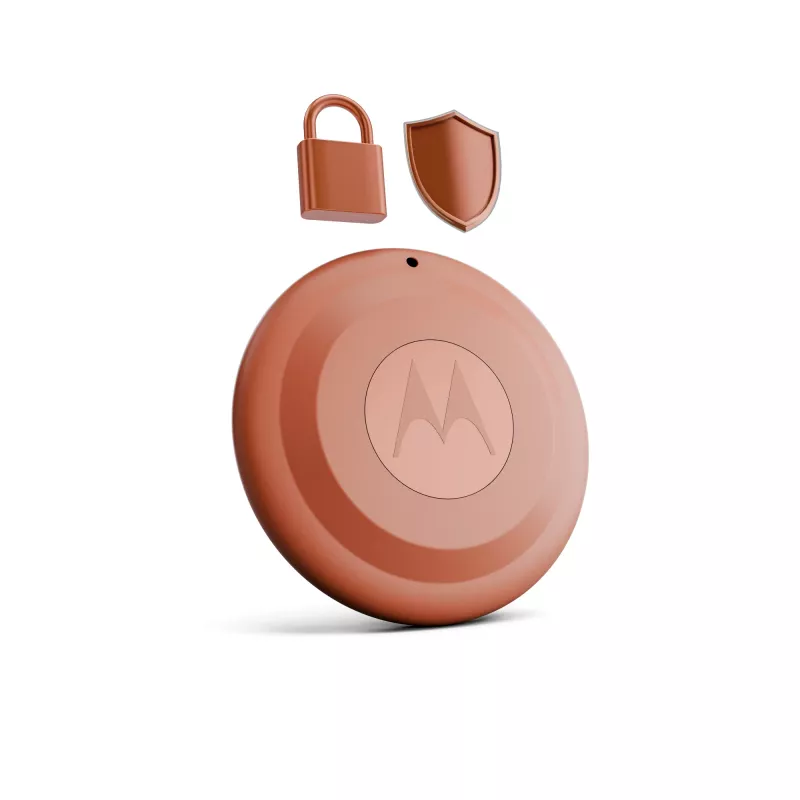 Finder Motorola moto tag 2 — universalus seklys, oranžinė, CR2032 baterija, iki 14400 val., 7,4 g, Ø 31,9 mm, 8 mm