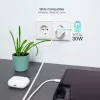 TooQ GAN USB-C/PD sieninis įkroviklis 30 W, baltas, skirtas naudoti patalpose, kintamoji srovė, baltas