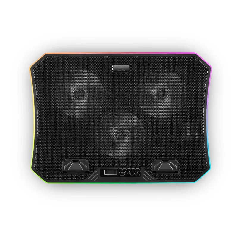 Mars Gaming MNBC6, Aušinimo bazė + stovas XL 19'' ARGB, 3 ventiliatoriai, Mobilus stovas