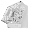 Mars Gaming MCB White PC Gaming ATX XL korpusas Custom Premium Edition modulinė dviejų kamerų struktūra