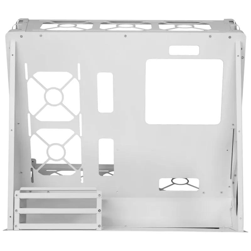 Mars Gaming MCB White PC Gaming ATX XL korpusas Custom Premium Edition modulinė dviejų kamerų struktūra