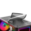 Mars Gaming MC-ART Juoda ATX Gaming PC Case Double Drawable Tempered Glass ARGB 12 Modes 12cm Fan