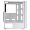 Mars Gaming MC-ART White ATX Gaming PC Case Double Drawable Tempered Glass ARGB 12 Modes 12cm Fan