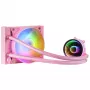 Mars Gaming ML-ONE120 Pink skysčio aušintuvas procesoriui TDP 200W Infinity Mirror FRGB tylus ventiliatorius universalus daugializdis
