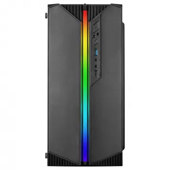 Mars Gaming MC-S1 Juoda Compact Micro-ATX Gaming PC Case ARGB Lighting 12 Modes FRGB Fan Full Side Window