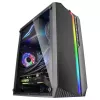 Mars Gaming MC-S1 Juoda Compact Micro-ATX Gaming PC Case ARGB Lighting 12 Modes FRGB Fan Full Side Window