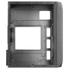 Mars Gaming MC-S2 Juodas Kompaktiškas Micro-ATX Žaidimų Kompiuterio Korpusas su 2 FRGB Vaivorykštiniais Ventiliatoriais, Priekinėmis Grotelėmis ir Visišku Šoniniu Langu