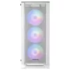 Mars Gaming MC-C White PC ATX korpusas, metalinio tinklelio priekinis skydelis, grūdinto stiklo langas, 3 priekiniai FRGB 120 mm ventiliatoriai