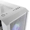 Mars Gaming MC-C White PC ATX korpusas, metalinio tinklelio priekinis skydelis, grūdinto stiklo langas, 3 priekiniai FRGB 120 mm ventiliatoriai