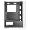 Mars Gaming MC-C White PC ATX korpusas, metalinio tinklelio priekinis skydelis, grūdinto stiklo langas, 3 priekiniai FRGB 120 mm ventiliatoriai