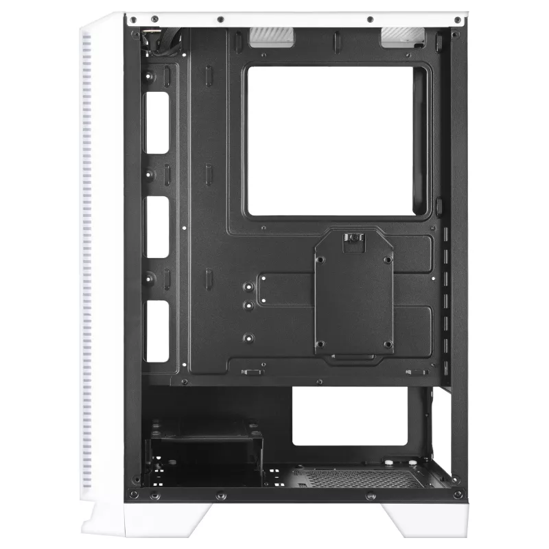 Mars Gaming MC-C White PC ATX korpusas, metalinio tinklelio priekinis skydelis, grūdinto stiklo langas, 3 priekiniai FRGB 120 mm ventiliatoriai