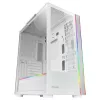 Mars Gaming MC-ULTRA White Custom XXL E-ATX Gaming Tower Dual ARGB LED Stripes Dual Tempered Glass Windows Dual Vertical Camera Structure