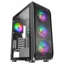 Mars Gaming MC-KX Juoda Premium E-ATX Gaming Tower FREEZER CPU System 5 Ultra-quiet ARGB Fans ARGB valdiklis and RF valdiklis Mesh Front